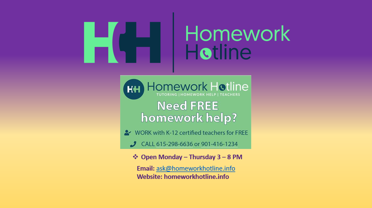 Homework Hotline!!!