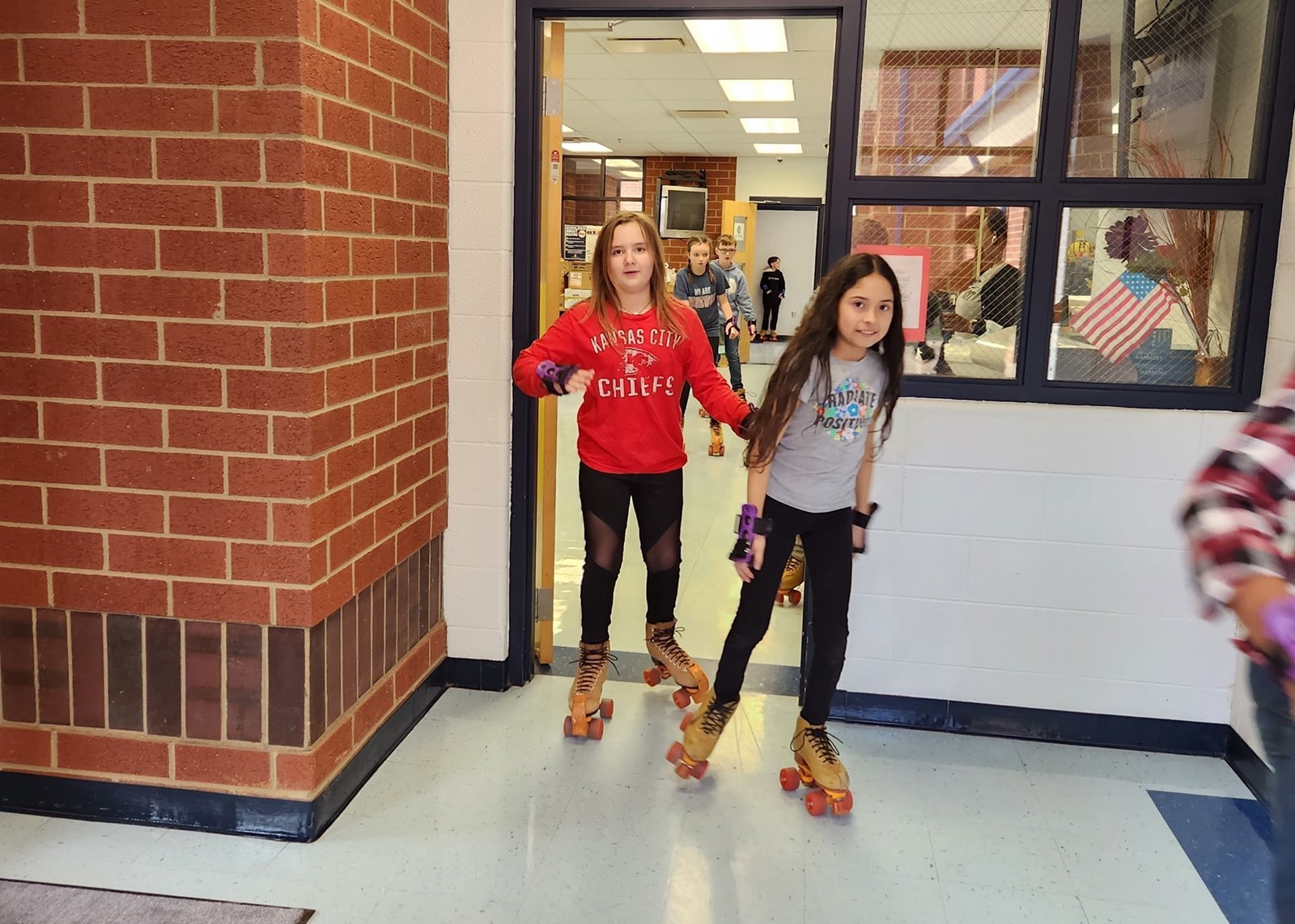 Skate-A-Thon in Hallways