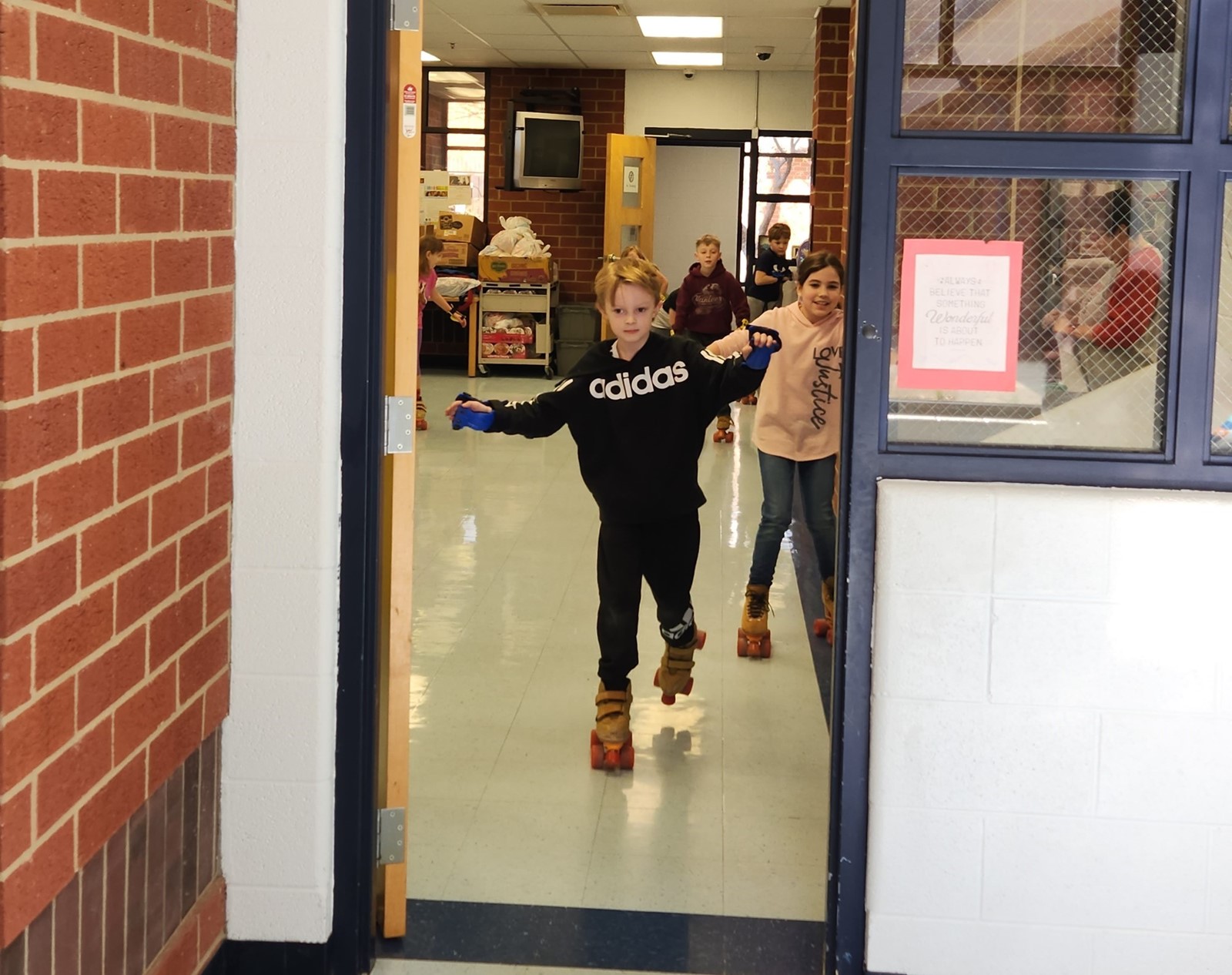 Skate-A-Thon in Hallways