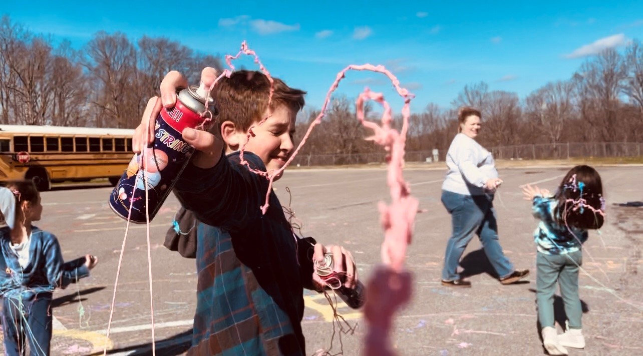 Silly String Fight for Fundraiser