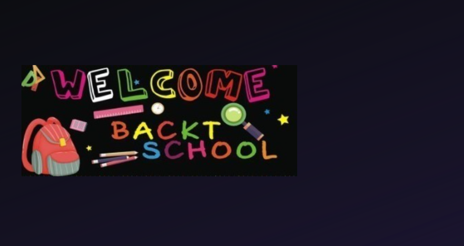 Welcome Back!