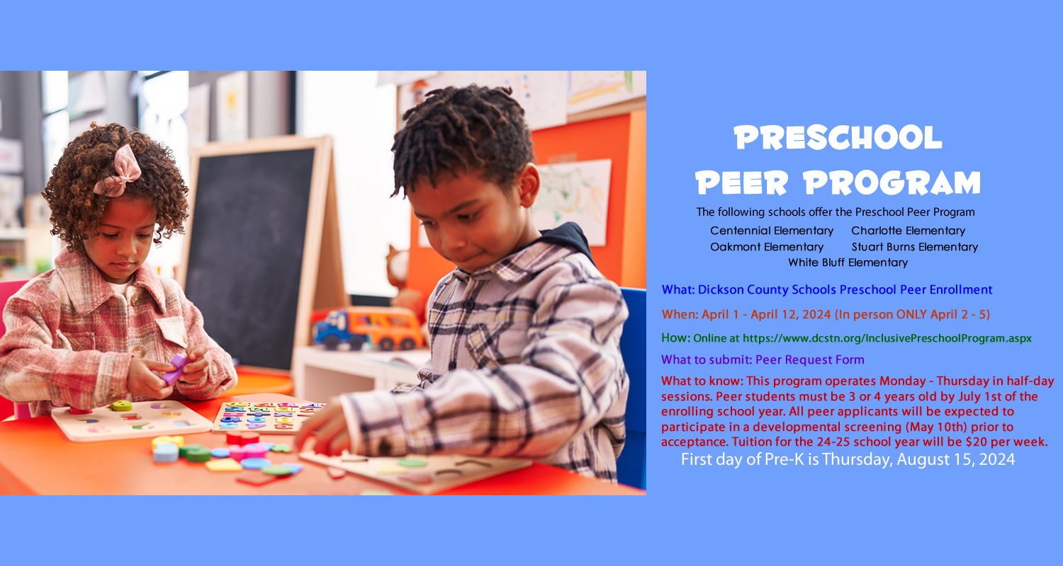 PreK Peer Program Enrollment