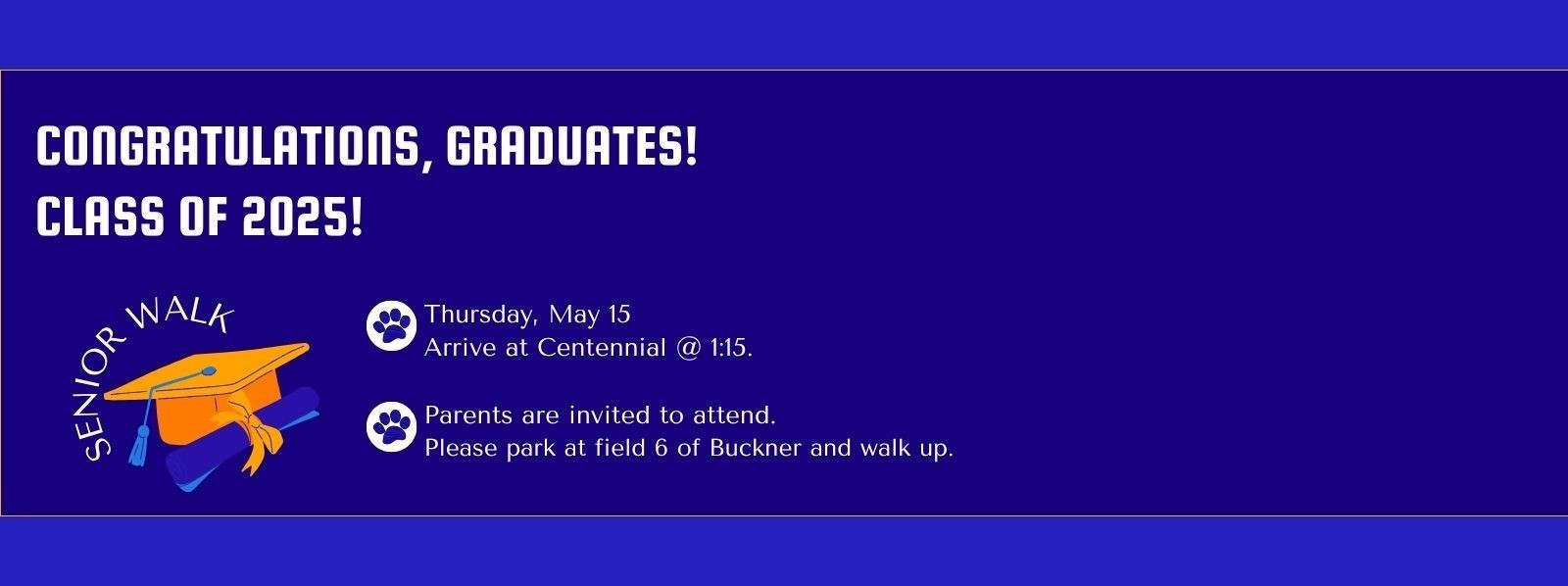 Class of 2025 Senior Walk
