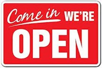 We are open 