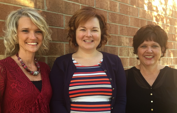 Anna Harris, Assistant Principal; Misty Hodge, Principal; Anita Hartsfield, Instructional Coach